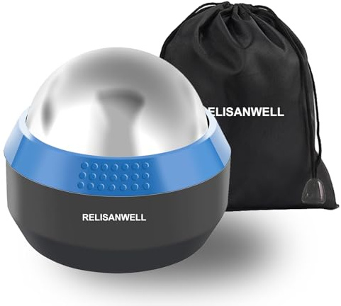 Massage Ice Roller Ball Cold & Heat Therapy Plantar Fasciitis Roller | Relief for Sore Muscles, Shoulders, Neck, Arms, Back, Legs, Foot, Perfect for Workout Relaxation