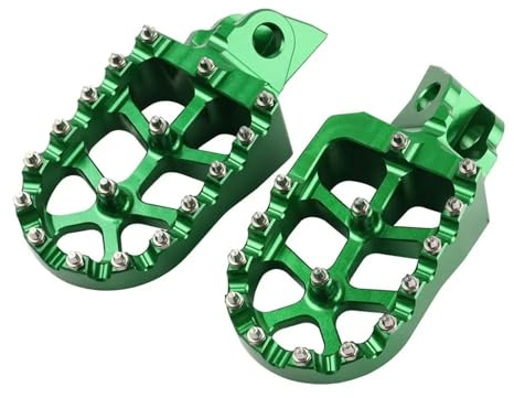 Cale Pied Moto Repose-pieds Moto Pour Kawasaki KX 65 80 85 100 112 KLX 140 LG RF 140L 140G 140rf(Vert)