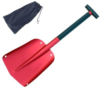 Pala de nieve plegable portátil con agarre ergonómico, pala de extracción para entrada y senderismo, aventura, emergencias, uso portátil al aire libre