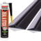 STEIGNER Garagentor Dichtung inkl. Montagekleber Bodenabdichtung aus EPDM, 1m, 14mm x 78mm, SGD01