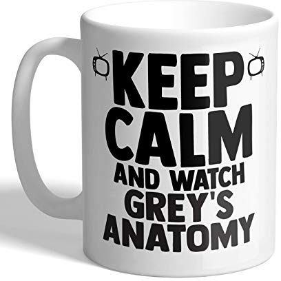 I Love Mugs - Keep Calm and Watch Grey's Anatomy - Mug, Ceramic, 11fl.oz.