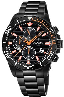 Festina Uhr Für Herren F20365/1 Outlet Schwarz Edelstahl Case SchwarzEdelstahl Band