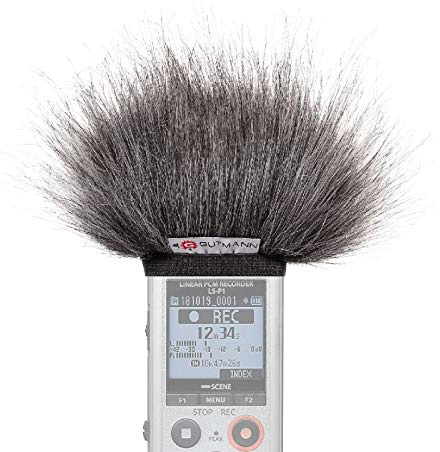 Gutmann Microfono protezione antivento pelo per Olympus WS-831 / WS-832 / WS-833 GREY