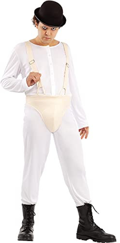 Funidelia | A Clockwork Orange costume OFFICIAL for man size XL Droog, Films & TV Series - Orange - Costumes for adults fancy dress & props for Halloween, carnival & parties