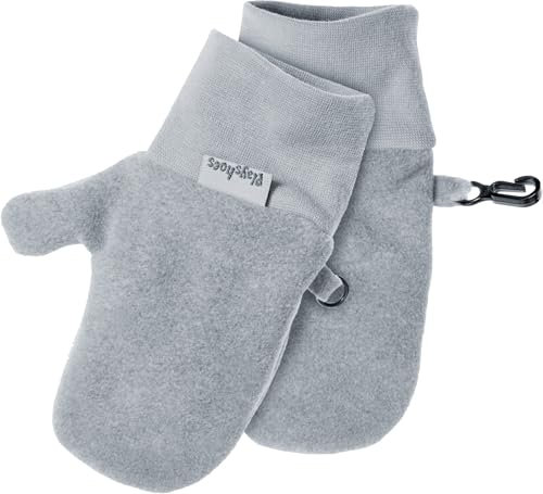 Playshoes Unisex Fäustling Fleece, grau, 1 (ca. 1-2 Jahre)