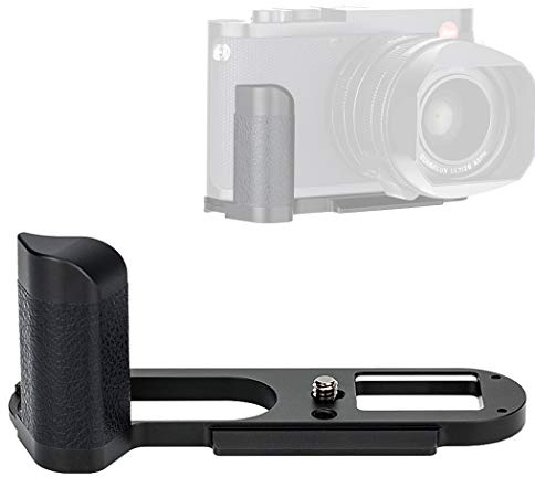 JJC HG-Q2 Leica Q2 Handgriff, Arca Swiss Type Quick Release QR, rutschfeste Metallhalterung Handgriff, Aluminium Aloy, kompatibel mit Leica Q2, Leica 19540 Handgriff
