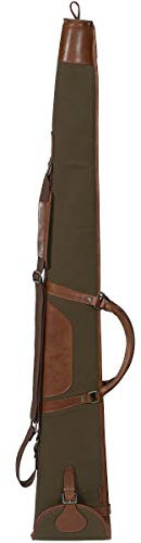 Härkila Retrieve Flintenfutteral aus Canvas 135cm - Gewehrfutteral für die Jagd aus robuster Baumwolle und Leder - Gewehrtasche Schrotlintenfutteral