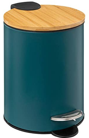 5five - Papelera Soft Close 3l Modern Color Azul petróleo