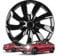 Walser Premium Radkappen Turbine Black, 4er Set Radkappen Auszeichnung Sehr Gut*, Radzierblenden 16 Zoll, Radblenden für Alufelgen Stahlfelgen, Auto Radzierblende schwarz - Made in Europe