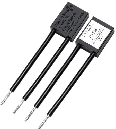 Escort-Switch Off Time Delay Component of Extendable 15-30-60 Min for Smart Countdown Timer Wall Switch of Bathroom Fans 2 PCS Package