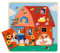 Djeco Schichtpuzzle: Chez Moo | 12 Teile | Babypuzzle DJ01482