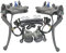 Brems Und Kupplungshebel Radiale Montagebremskupplungspumpe geschmiedet Aluminium-Hauptzylinderkupplung Motorrad Kupplungshebel (Color : 1 pair pump)