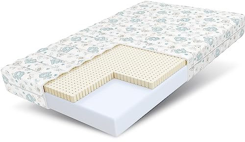 FDM Dream Matratze 90x190 cm Kaltschaum Kindermatratze Höhe 11 cm Härtegrad H2 H3 Öko-Tex Allergikergeeignet Bezug Waschbar Latex Matratzenbezug Dumbo