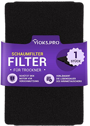 Vioks.pro Trockner Filter 240x155mm Ersatz für Beko 2964840200, Beko Filter Trockner Beko Wärmepumpentrockner Filter, Blomberg TKF 7451 W50 Filter