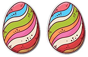TianWlio Mädchen Kinder Ohrstecker Ohrringe Hase Kaninchen Osterei-Kunststoff-Ohrstecker Auferstandene Kaninchen-Ohrringe Edelstahl-Ohrstifte Harz-Ohrclips Creolen Halten