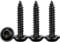 Drenky Vis a Bois Inox M4x16mm,50 Pièces Vis à Tôle Autoforeuse avec Rondelle Acier Inoxydable A2 V2A Noir Vis Autotaraudeuse à Tête Plate Dureté élevée,Filets Métriques Standard