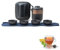 Mini Ensemble de Théière de Voyage en Céramique, Théière Chinoise Kung Fu Service à Thé de Voyage Portable Anti-brûlure Avec Infuseur à Thé Service à Thé Avec Sac Portable (Noir-4 Tasses)
