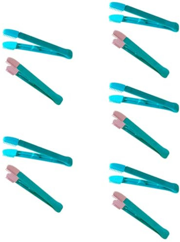 FRCOLOR 10pcs Cat Eye Comb Portable Tear Stain Removal Hair Brush Kitten Cleaning Safe Grooming Tool