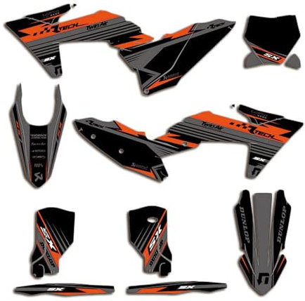 ENARUI Dekor Aufkleber für KTM 250 350 125 450 200 150 300 400 525 sxf sx xc xcf 2023 2024 und KTM exc exc-f xcw-f 2024 2025