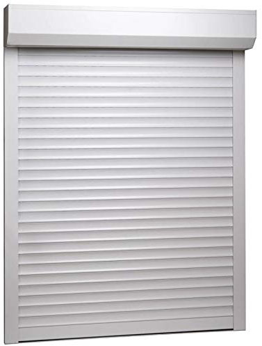ZEYUAN Rollladen Aluminium, Aussenrolladen, Schrank Rollo, Außenrollo, Sonnenschutzrollo Außen, 120 x 150 cm Weiß