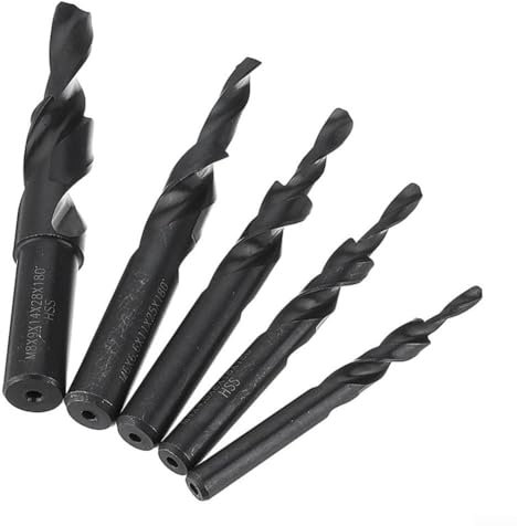 Premium HSS Spiral-Stufenbohrer für Metall, 90/180 Grad, Reiben und Anfasen, 1 Stück (M6 x 180 Grad)