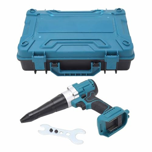 Pistola Remachadora Eléctrica sin Escobillas, Kit de Herramientas Remachadora Automática de 18V para Batería BL1815 BL1820 BL1530 BL1840