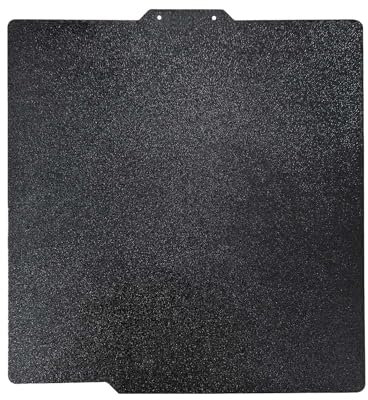 IdeaFormer Doppelseitig Federstahl PEI Druckplatte für Bambulab 257x257mm, Schwarze Textured PEI Spring Steel Printing Plate für Bambu Lab X1 X1C X1E P1P P1S A1