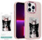 XCOOL InkPlay E-Ink Screen Custom Phone Protective Case, DIY Wireless NFC Photo Display, Anti-Drop Water-Resistant Compatible with iPhone 13 Pro, Pink
