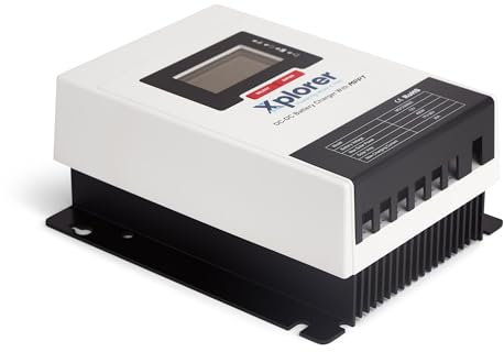 Xplorer 12V 30A DC to DC ON-BOARD BATTERY CHARGER with MPPT Solar Charge Controller, Bluetooth & LCD Display, Gel, AGM, and Lithium Batteries Using 4-Stage Charging, in RVs, Cars, Boats, Yachts