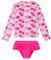 Bambino Ragazze Rash Guard Set Maniche Lunghe Ragazza Costume da Bagno con UPF 50+ Protezione Solare(8 Anni)