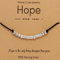 YeeHeen Morse Code Armband für Frauen Sterling Silber Perlen Armband Geschenke für Mutter Tochter Ehefrau Hope.