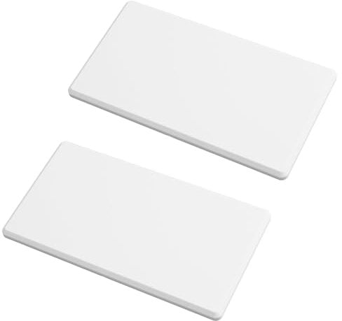 UFURMATE Placa de pared en blanco, 2 unidades, placa de pared blanca sin tornillos, de plástico, 1 banda, cubierta de toma de corriente para enchufes o interruptores no utilizados