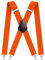 Aomig Hosenträger für Herren Hosenträger Herren Stark Breit 3,5 Cm mit Sehr Starken 4 Metall Clips Länge Einstellbar Elastisch Einheitsgröße Hosenträger Männer Damen Breit Lang Y Style (Dunkelorange)