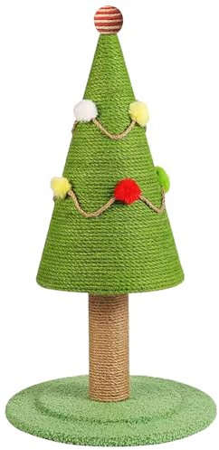 Árbol De Navidad Rascador para Gatos - Juguete Vertical Resistente Compatible con Navidad