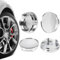 XURJUMI 4 Pièces Couvercle Moyeu 60Mm Couvercle Moyeu Diy Couvercle Moyeu Universel Abs Moyeu Couvercle Moyeu