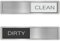 Leogony Clean Dirty Dishwasher Magnet Sign, Kitchen Dishwasher Clean Dirty Sign
