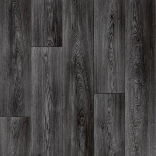 VINYL FLOORING UK Warm Oak 909D Black Wood Effect Anti-Slip Vinyl Flooring For Kitchen, Bathroom, Dining Room, 2.5mm Thick Vinyl Sheet-1m(3'3) X 2m(6'6)-2m²