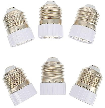SHINEOFI 6pièces Adaptateurs De Douille à Convertisseurs De Support Pour Ampoules Led Et Halogènes Accessoires De Lumière Et Durables