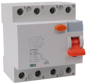 RSE CDR463A FI Fehlerstrom-Schutzschalter 4P 63A 30mA Typ A