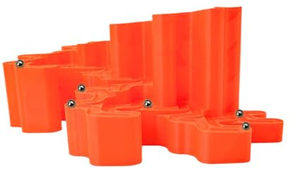 Murmelbahn Bauspiel | Lernspiel zum Bauen – Konstruktionsspielzeug Puzzle für Mädchen und Jungen ab 3 Jahren, Gesellschaftsspiel, Lernspiel, Haus, Schule