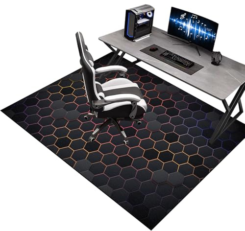 Heavy Duty Office Gaming Chair Mats for Carpeted and Hardwood Floor, Office Chair Mat for Carpet, Floor Protectors for Rolling Chairs, Desk Chair Mat for Carpeted Floors, Protector Rug 70 x 100 cm