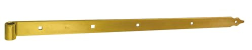 DMX - Ladenband - Torband 800x40x5,0 mm - Rolle Ø 16 - Scharniere Schwerlast - Ladenbänder - Scharniere für Gartentor Holz Tore - Türscharniere - Türband Schwarz ZP 1 Stück