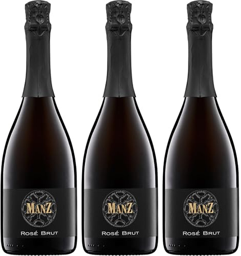 Weingut Manz Rosé Sekt Brut Deutschland inkl. FeinWert E-Book (3 x 0.75 l)