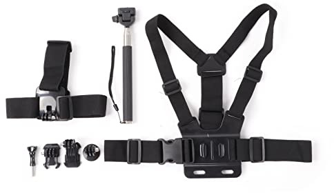 MAMJENNI Outdoor Sports Monopod Stick Hand Strap Adjustable Chest Harness Strap for Accessory