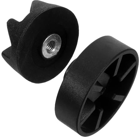 CORHAD Engranaje para Batidora Universal de Plástico, Acoplamiento de Motor, Pieza de Repuesto para Reparación en Cocina, Color Negro, 3,7 cm