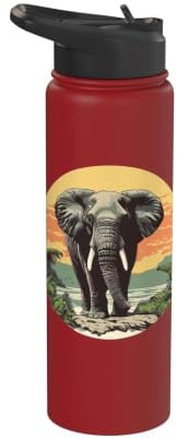 Elephant in Nature, Elephant Stainless Steel Insulated Water Bottle