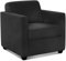 Cavadore Sessel Camerus mit Federkern / Polstersessel im trendigem Design / 78 x 80 x 83 / Mikrofaser: schwarz