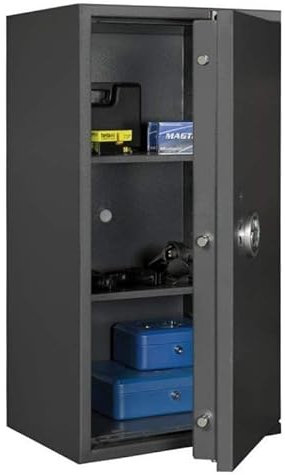 Format Kurzwaffentresor KWT 5100, Doppelbartschloss mit 2 Schlüsseln, Grad 1 nach EN 1143-1, H95xB50xT42 cm, 125 kg