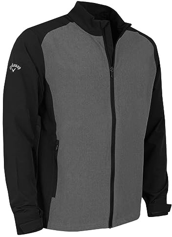 Callaway Golf Mens Full Zip Windproof Water Resistant Colour Block Jacket