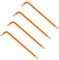 KALIONE 4Pcs 5mm Hex Key Wrench, L Wrench Hex Allen Wrench, Ball End Hex Key Wrench, Long Arm Wrench, S2 Steel Repairing Tool for Repairing Furniture Bike(Orange)